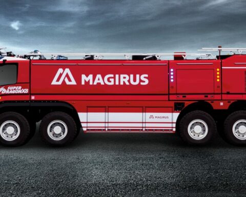 un veicolo Magirus antincendio